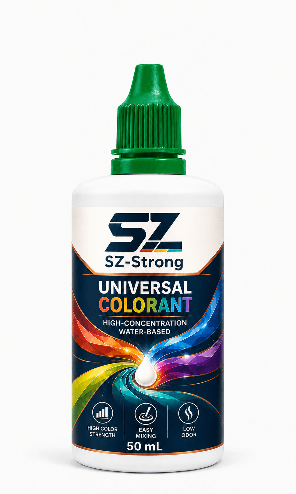 Universal Colorant Green colour packaging