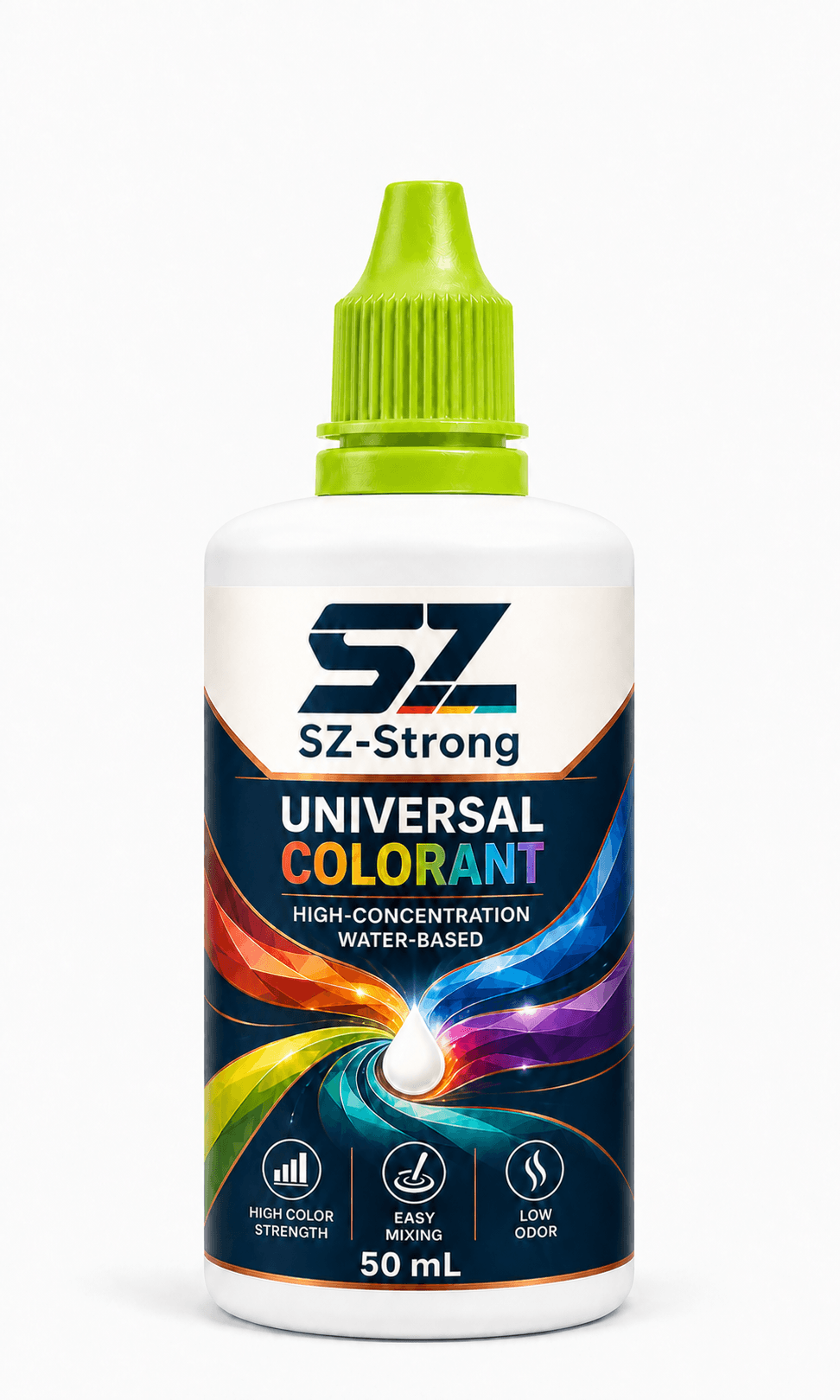 Universal Colorant Yellow-green colour packaging