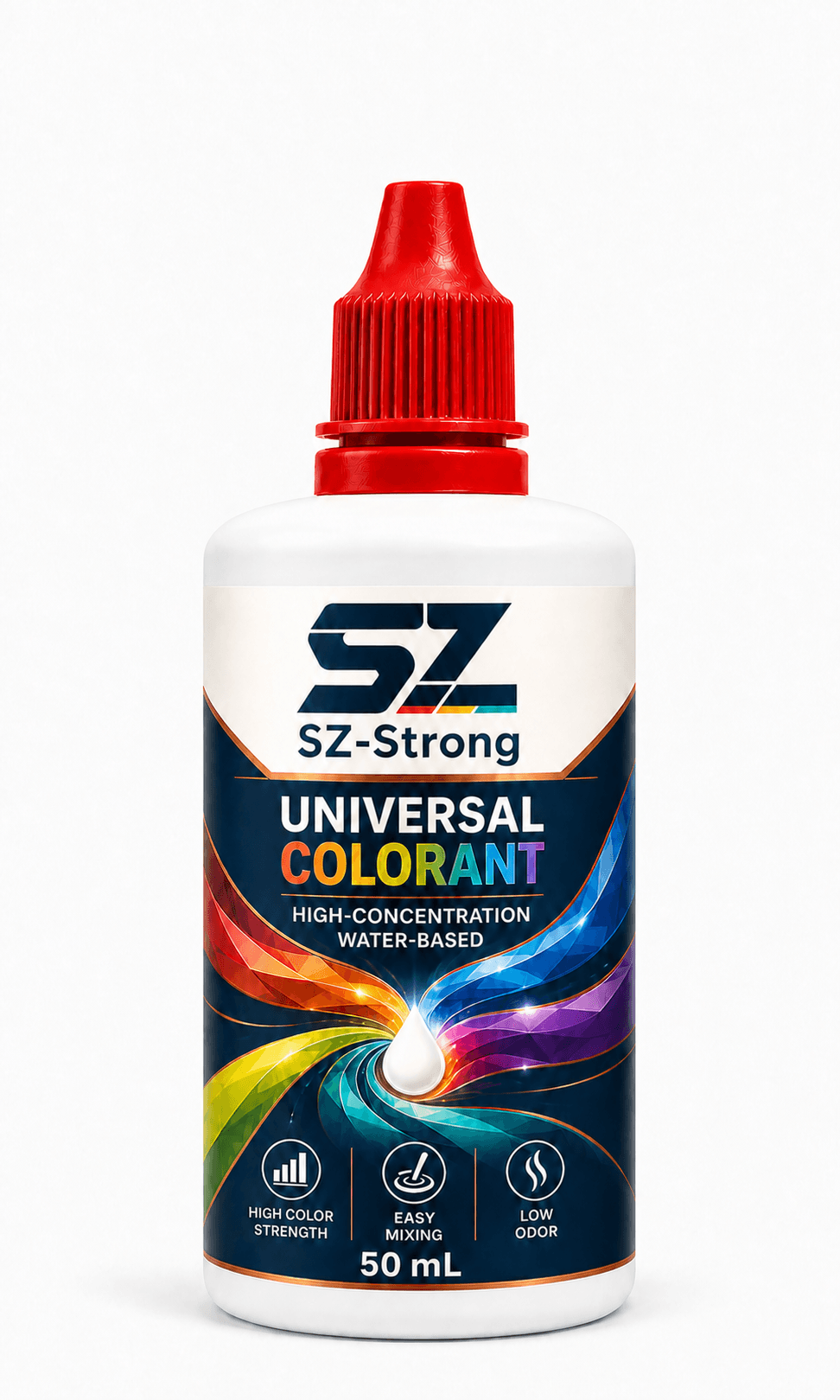 Universal Colorant Red colour packaging