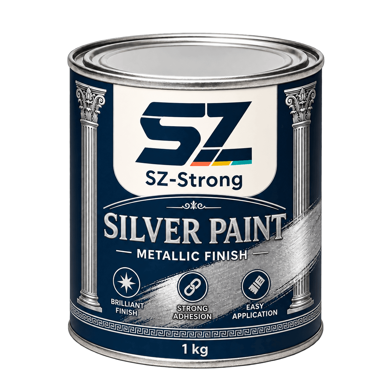 SZ-Strong Silver Paint 1 kg can