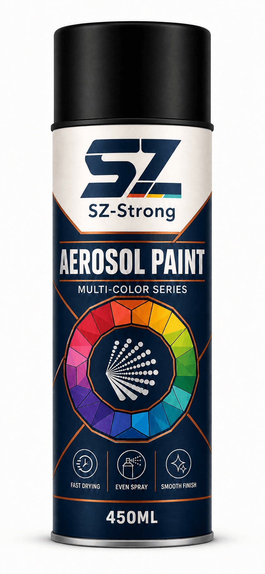 Aerosol Paint Black colour packaging
