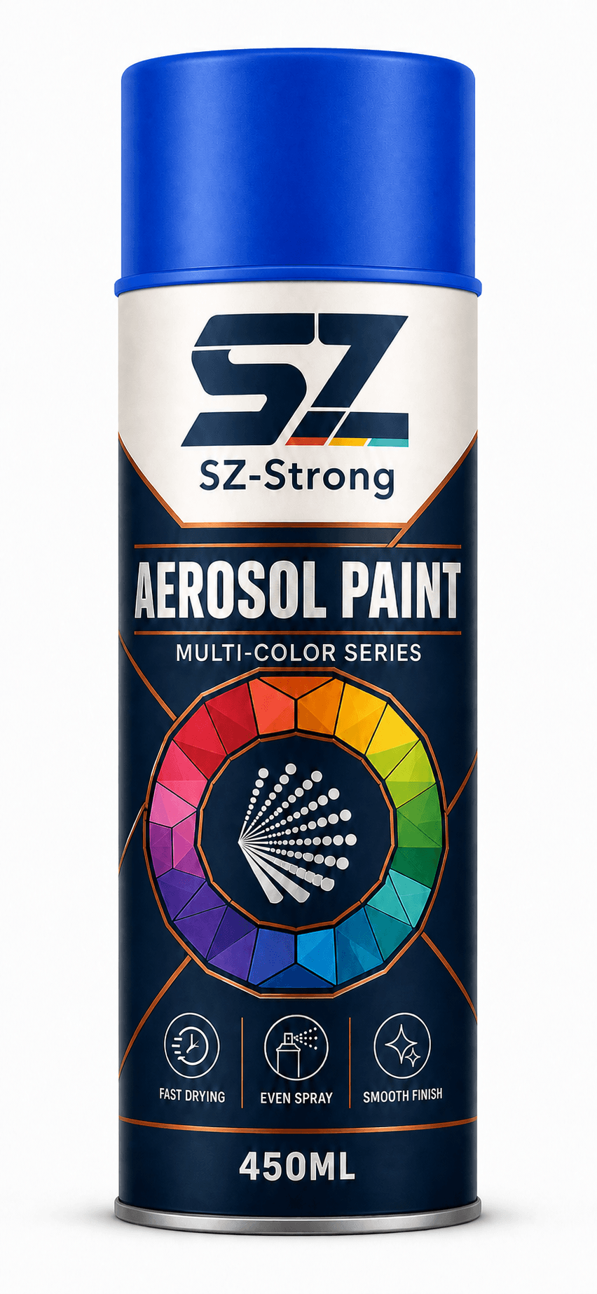 Aerosol Paint Blue colour packaging