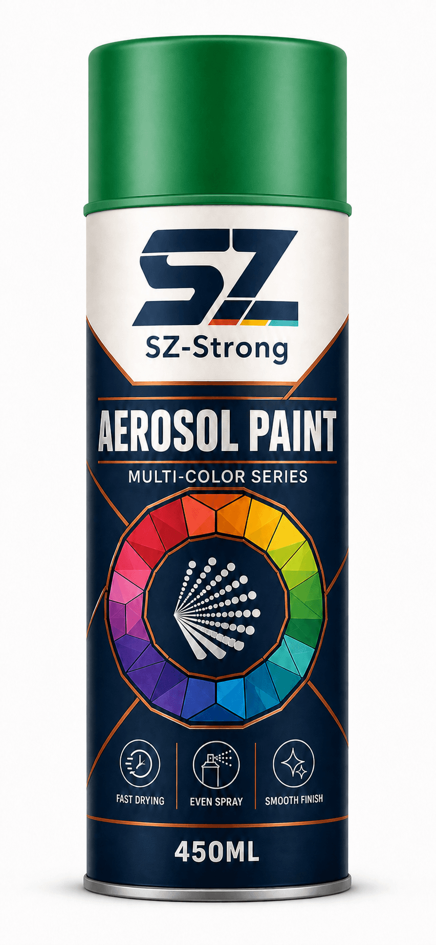 Aerosol Paint Green colour packaging