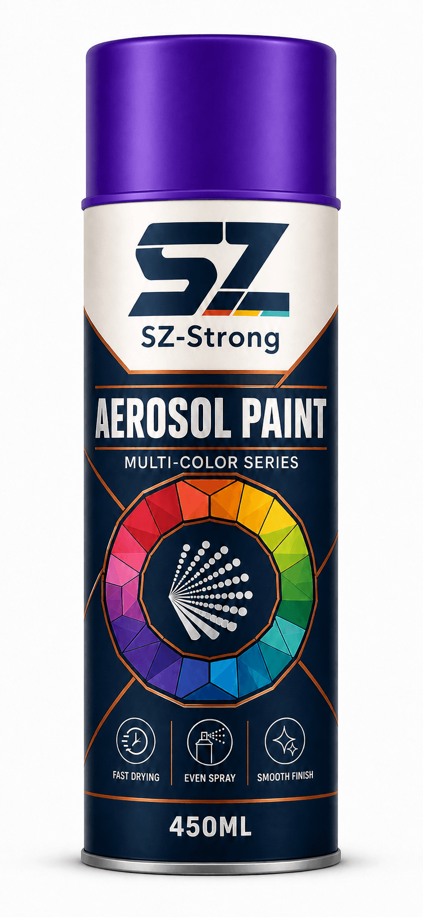 Aerosol Paint Purple colour packaging