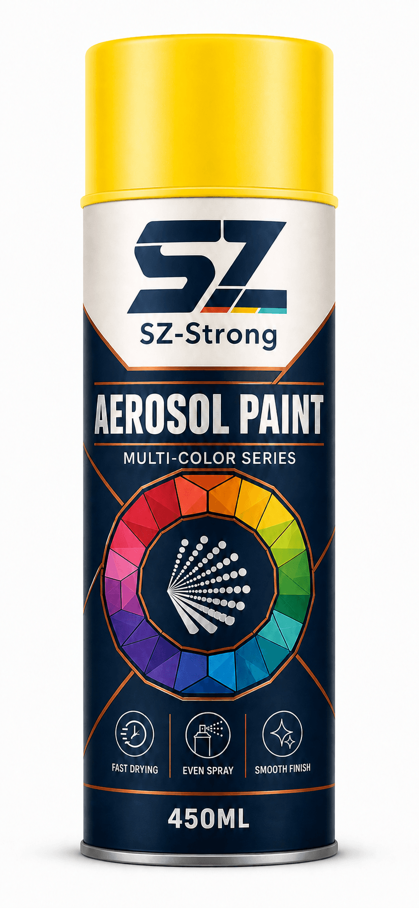 Aerosol Paint Yellow colour packaging