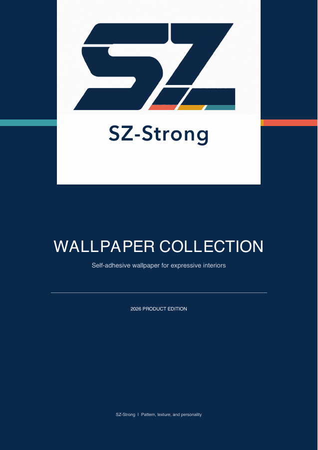 Cover of the SZ-Strong Wallpaper Collection 2026 pattern book